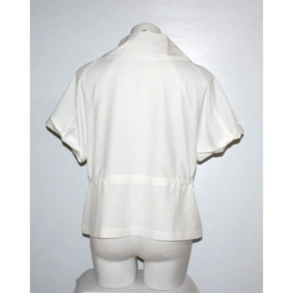 ZENERGY by CHICO'S Women's White Jacket Top Size 1 M - Picture 2 of 3